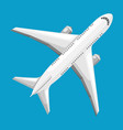 abstract airplane on blue vector image