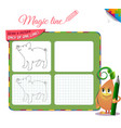 draw a picture only of one line piggy vector image