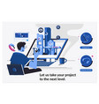 web page design templates for levels work vector image vector image