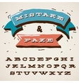 funny alphabet letters in retro style vector image vector image