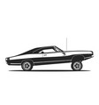 lowrider car black and white club logo design vector image