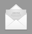 opened envelope with blank paper latter vector image