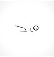 fitness training vector image vector image