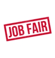 job fair rubber stamp vector image