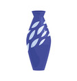 ceramic vase porcelain vessel with enamel modern vector image vector image
