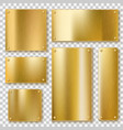 golden plates gold metallic yellow plate shiny vector image vector image