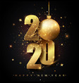 happy new 2020 year holiday vector image vector image