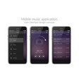 mobile application design concept vector image vector image