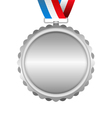 silver medal vector image