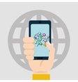 social media and networking vector image