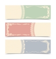 blank decorative banners vector image