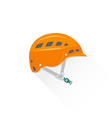 color alpinism equipment helmet icon vector image