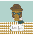 i love you owl vector image vector image