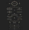 vintage labels and banners vector image