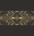 abstract art deco geometric background vector image