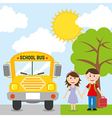 back to school design over sky background vector image