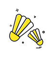 badminton icon design vector image