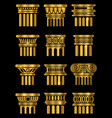 ancient architecture column vector image vector image