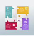 digital business infographic design vector image vector image