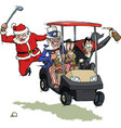 festive golf party vector image
