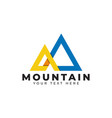 mountain logo design template isolated vector image
