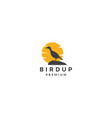 silhouette vulture bird logo symbol icon graphic vector image