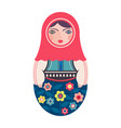 matryoshka doll vector image