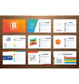 business name card template vector image vector image