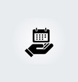 date calendar icon symbol planner reminder vector image
