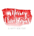 merry christmas hand written inscription vector image