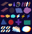 abstract elements retro set collection vector image vector image