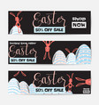 horizontal easter sale vector image