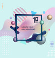 abstract template colorful fluid shapes vector image vector image