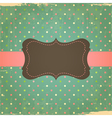 retro grunge polka dot background vector image