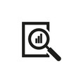 search report icon simple linear vector image vector image