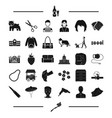 dentistry appearance and other web icon in black vector image