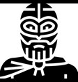 sweden viking medieval glyph icon vector image vector image