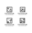 interior room logo vector image