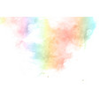 pastel coloured hand painted watercolour vector image vector image