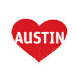 Austin skyline poster Royalty Free Vector Image