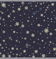christmas seamless pattern vector image