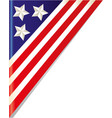 united states flag frame corner vector image
