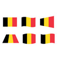 belgium flag official colors of the belgian vector image