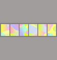neon gradient abstract geometric landscape vector image