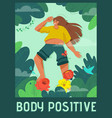 poster body positive concept vector image