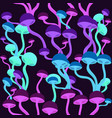 seamless pattern with toxic mushrooms graphics vector image vector image
