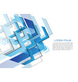 abstract blue arrow direction geometric on white vector image vector image