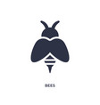 bees icon on white background simple element from vector image