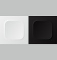 abstract 3d rounded square frame vector image vector image