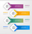 business infographics design template vector image